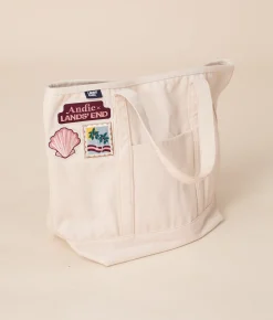 Andie X Lands' End Canvas Beach Tote - Canvas - Natural