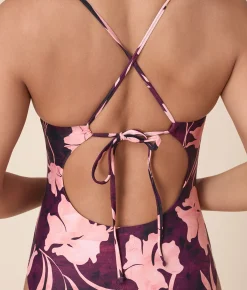 Andie X Lands’ End Tugless Elwood One Piece - Eco Nylon - Abstract Floral - Classic