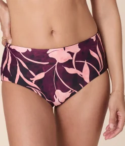 Andie X Lands’ End Tugless High Waist Bikini Bottom - Eco Nylon - Abstract Floral
