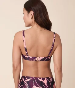 Andie X Lands’ End Tugless Molki Bikini Top - Eco Nylon - Abstract Floral