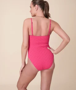 The Amalfi Maternity One Piece - Eyelet - Begonia - Classic