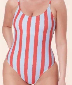The Amalfi One Piece - Eco Nylon - Candy Stripe - Classic