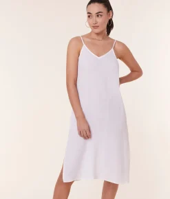 The Barreta Dress - Cotton Gauze - White