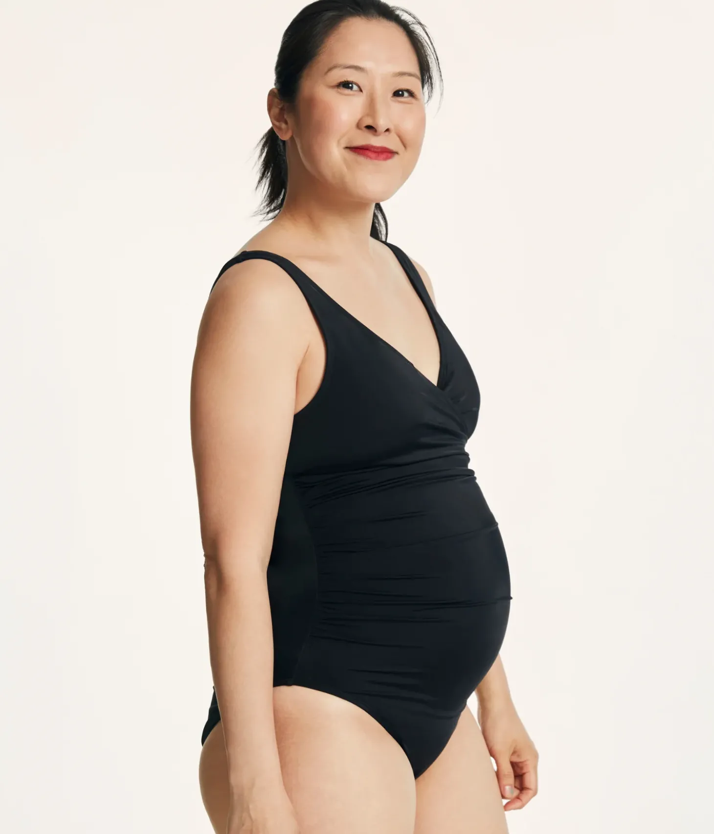 The Cala Maternity One Piece - Eco Nylon - Black - Classic
