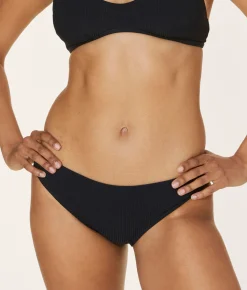 The Classic Bikini Bottom - Ribbed - Black