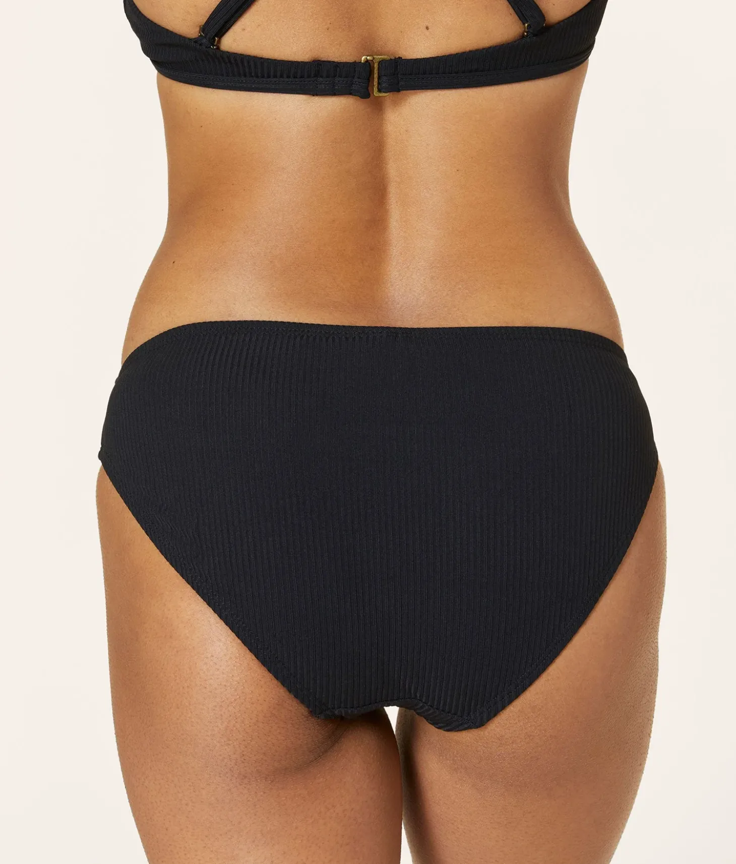 The Classic Bikini Bottom - Ribbed - Black