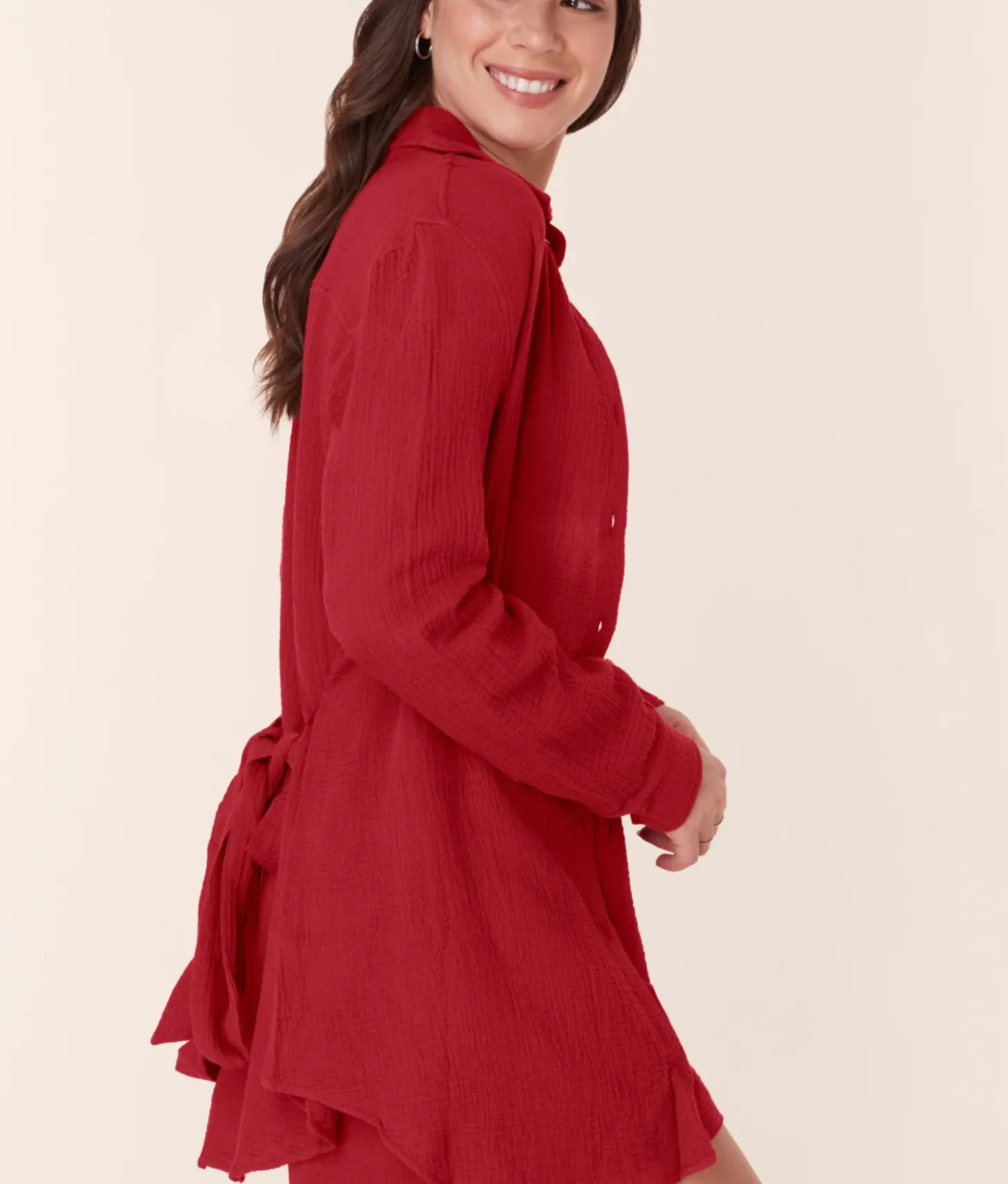 The Corvo Button Up - Cotton Gauze - Flame