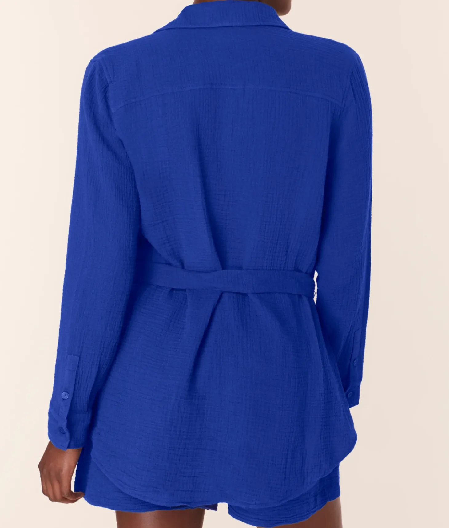 The Corvo Button Up - Cotton Gauze - Mazarine
