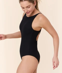 The Crane One Piece - Eco Ribbed - Black - Classic