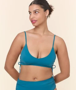 The Elba Bikini Top - Eco Nylon - Ocean