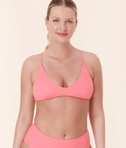 The Elwood Bikini Top - Eco Nylon - Petal