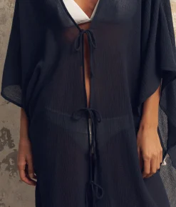 The Handloom Bodrum Kaftan - Navy