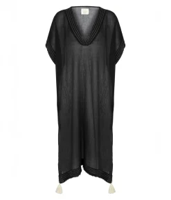 The Handloom Ela Kaftan - Black