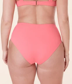 The High Rise Bikini Bottom - Eco Nylon - Petal