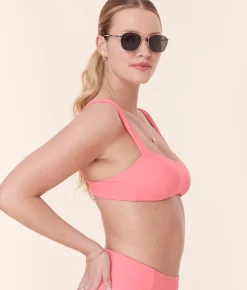 The Kalama Bikini Top - Eco Nylon - Petal