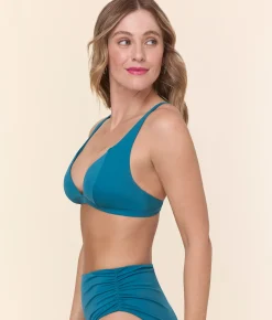 The Maddalena Bikini Top - Eco Nylon - Ocean