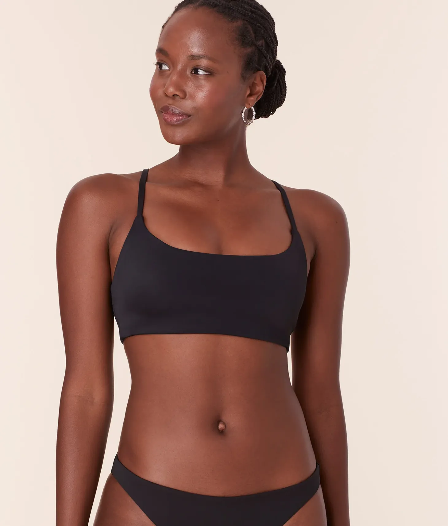 The Maui Bikini Top - Eco Nylon - Black