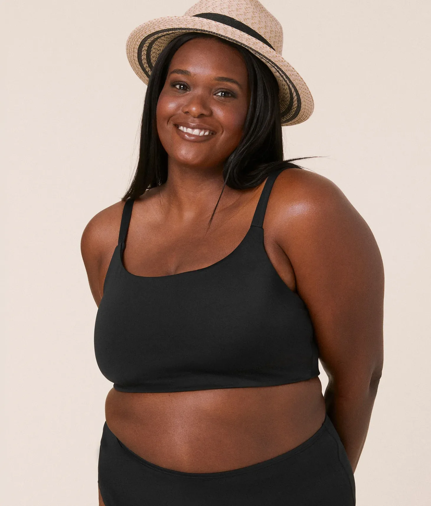 The Maui Bikini Top - Eco Nylon - Black
