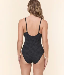 The Sicily One Piece - Eyelet - Black Eyelet - Classic