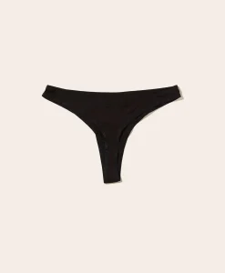 The Thong Panty - Rayon - Black
