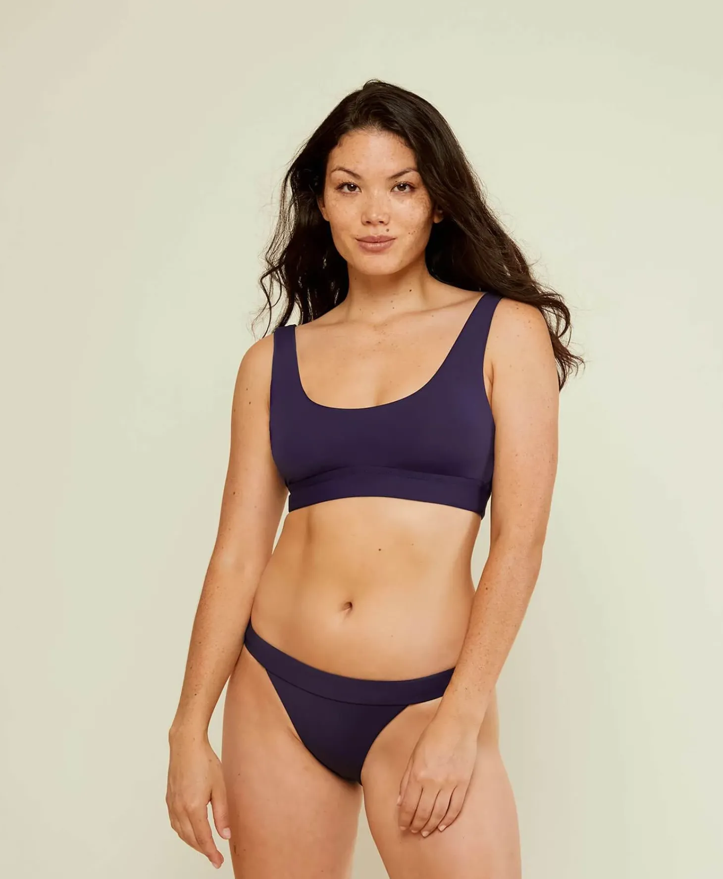 The Ventura Bikini Top - Flat - Navy