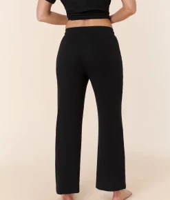 The Wide Leg Pant - Wide Rib - Black