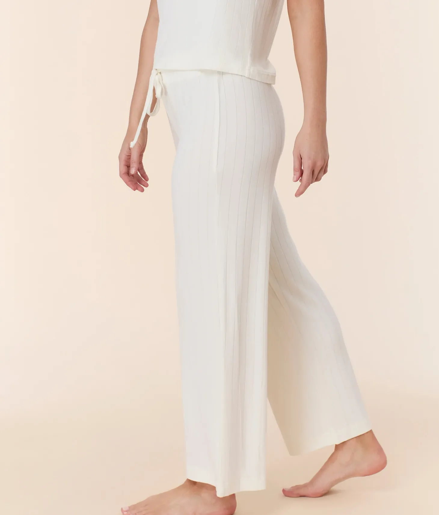 The Wide Leg Pant - Wide Rib - Snow